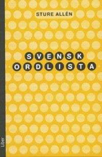 Omslagsbild: Svensk ordlista av 