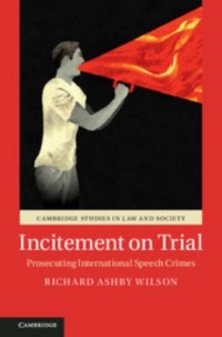 Omslagsbild: Incitement on trial av 
