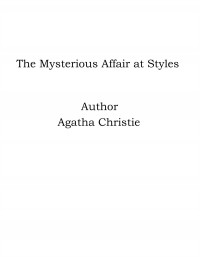 Omslagsbild: The mysterious affair at Styles av 