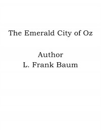 Omslagsbild: The Emerald city of Oz av 