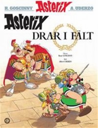 Omslagsbild: Asterix drar i fält av 