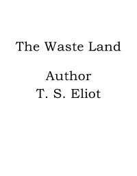 Omslagsbild: The waste land av 