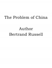 Omslagsbild: The problem of China av 