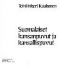 Omslagsbild: Suomalaiset kansanpuvut ja kansallispuvut av 