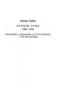Omslagsbild: Svensk vers 1901-1945 av 