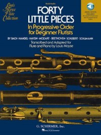 Omslagsbild: Forty little pieces in progressive order for beginner flutist av 