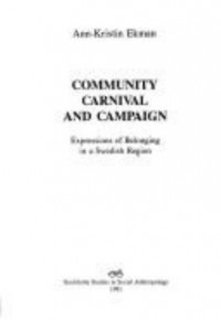 Omslagsbild: Community, carnival and campaign av 