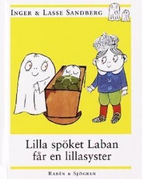 Omslagsbild: Lilla spöket Laban får en lillasyster av 