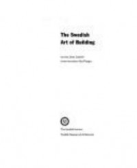 Cover art: The Swedish art of building by 