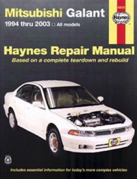 Cover art: Mitsubishi Galant automotive repair manual by 