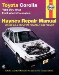 Cover art: Toyota Corolla automotive repair manual by 