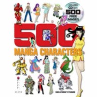 Omslagsbild: 500 manga characters av 