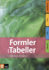 Omslagsbild: Formler och tabeller från Natur & kultur av 