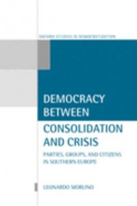 Omslagsbild: Democracy between consolidation and crisis av 