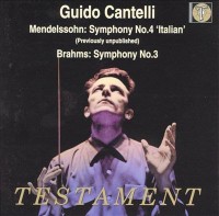 Omslagsbild: Guido Cantelli conducts Mendelssohn, Brahms av 