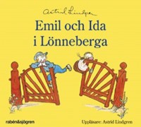 Omslagsbild: Astrid Lindgren läser Emil och Ida i Lönneberga av 