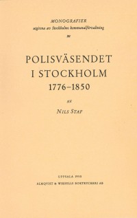 Polisväsendet i Stockholm 1776-1850
