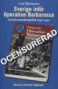 Omslagsbild: Sverige inför Operation Barbarossa av 