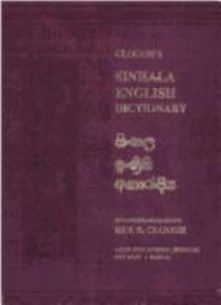 Omslagsbild: Clough's Sinhala English dictionary av 
