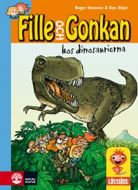Omslagsbild: Fille och Gonkan hos dinosaurierna av 