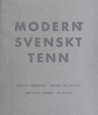 Omslagsbild: Modernt svenskt tenn av 