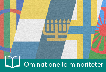 Collage med de nationella minoriteternas flaggor